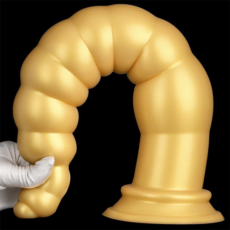 44cm Silicone Ultra-long and Ultra-thick Rear Anal Plug for Outdoor Wear Anal Strip Practice Anal Torture Tool Anal Expansion Tool Chrysanthemum Anus