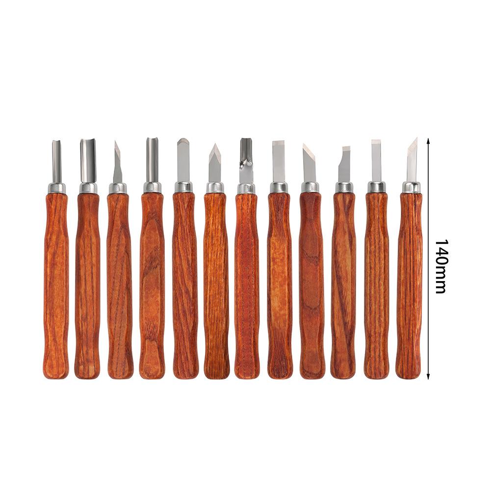 Professional Wood Carving Chisel Set with Carbon Steel Wood Carving Tools, Suitable for Carving Carpenters and Beginners