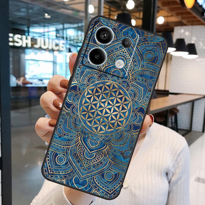 Flower Of Life In Lotus Pastel Case For Xiaomi Redmi Note 14 Pro 10 11 12 13 15 Pro Plus Redmi 15C 14C 10C 12C 13C 15 Cover