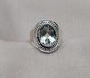 Green Amethyst 925 Sterling Silver Ring: February Birthstone Boho Handmade Jewelry