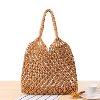 Borsa di paglia fatta a mano per borse da donna da spiaggia