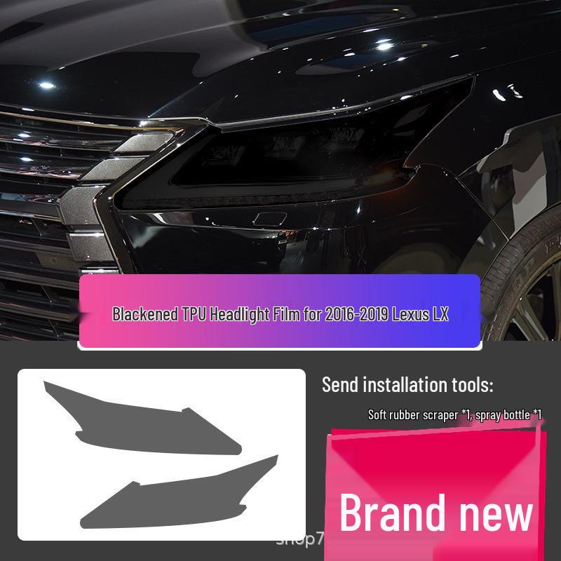 Transparent Smoked Protective Headlight Film for Lexus CT200, ES, RX, UX, IS, NX, LX