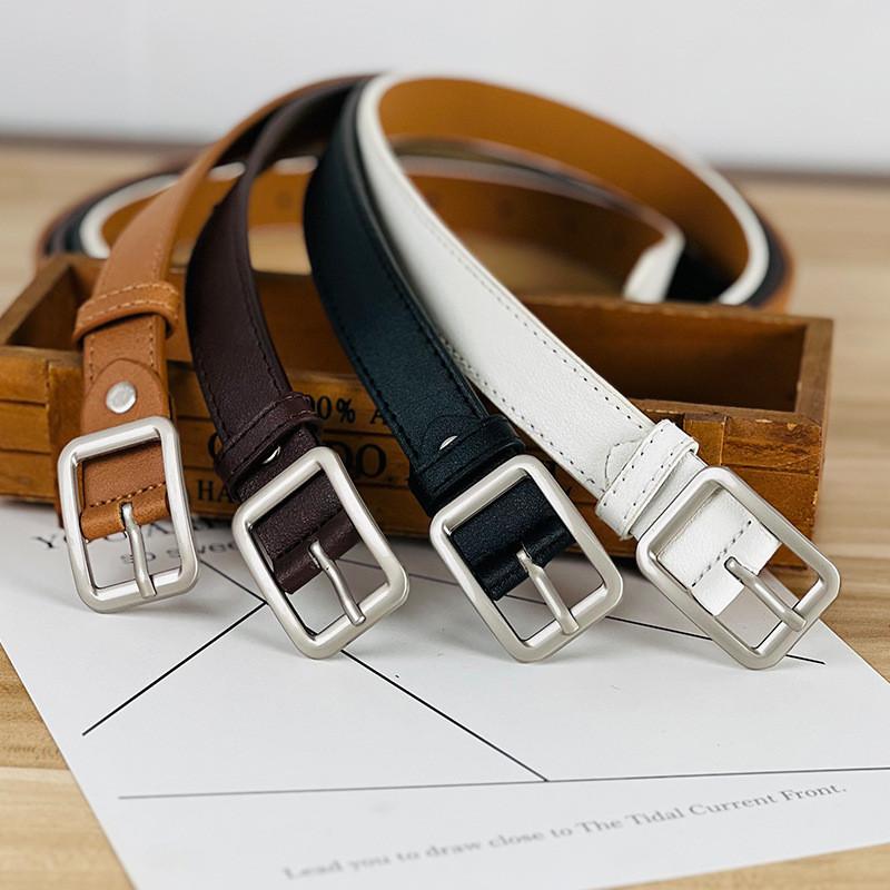 Simple Fashionable Womens Belt Metal Pin Buckle Outdoor Casual Belt Waist