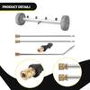 Pressure Washer Undercarriage Cleaner Car Wash Water Broom 4000PSI 16" Accessories for Patio