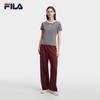 FILA Heritage Versatile Trendy Sports Casual Pants Women bottoms Rubble-Red F11W628603FRD
