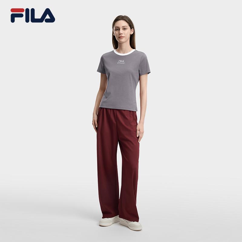 FILA Heritage Versatile Trendy Sports Casual Pants Women bottoms Rubble-Red F11W628603FRD