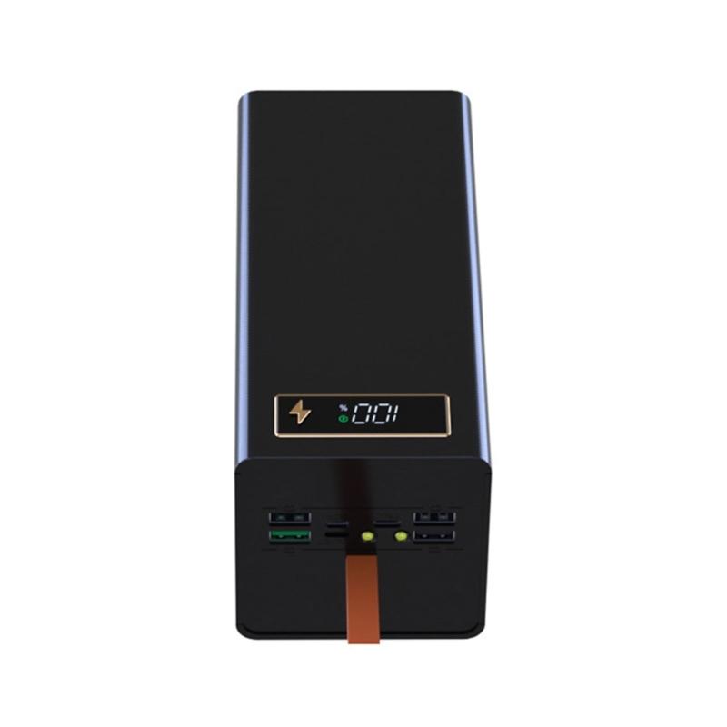 DIY Power Case Box Pouzdro na baterie 18650 Odnímatelné DIY Power Case s LED světlem USB C Pouzdro pro rychlé nabíjení Typ C USB