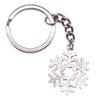 Merry Christmas Keychain Letter Charm Holiday Key Holder 28mm Ring