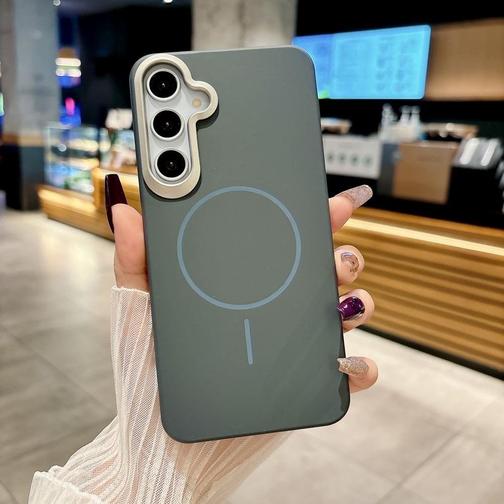 Skin Feel Fine Magnetic Suction Hard Case For Samsung A17 A07 A56 A36 A26 A16 A06 Galaxy A55 A35 A25 A15 A05s A54 A34 A24 A14 A5