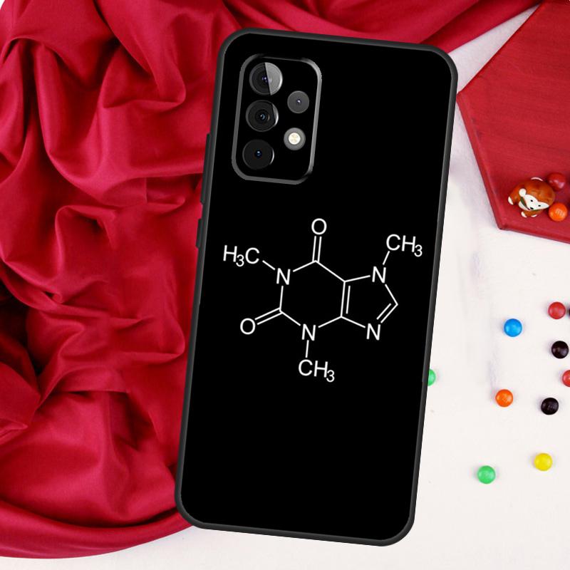 Science Chemistry Caffeine For Samsung Galaxy A26 A05 A06 A16 A54 A34 A14 A22 A32 A52 A55 A35 A15 A53 A13 A56 A36 Case