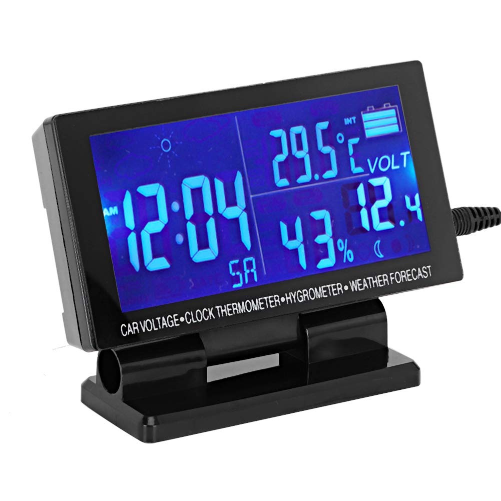 xuuyuu Digital Car Clock Car with Weather Forecast Function