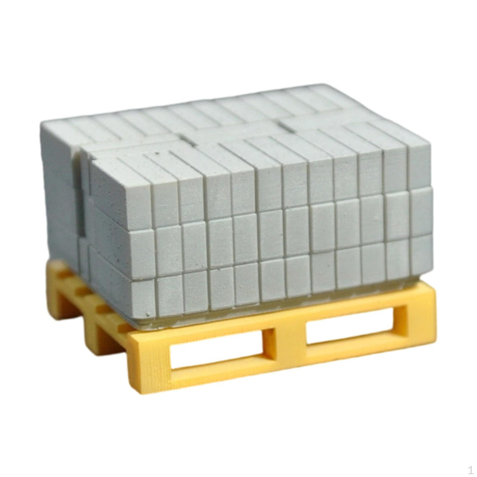 

1/64 Concrete Dollhouse Accessories Miniature for Landscaping Model Style B