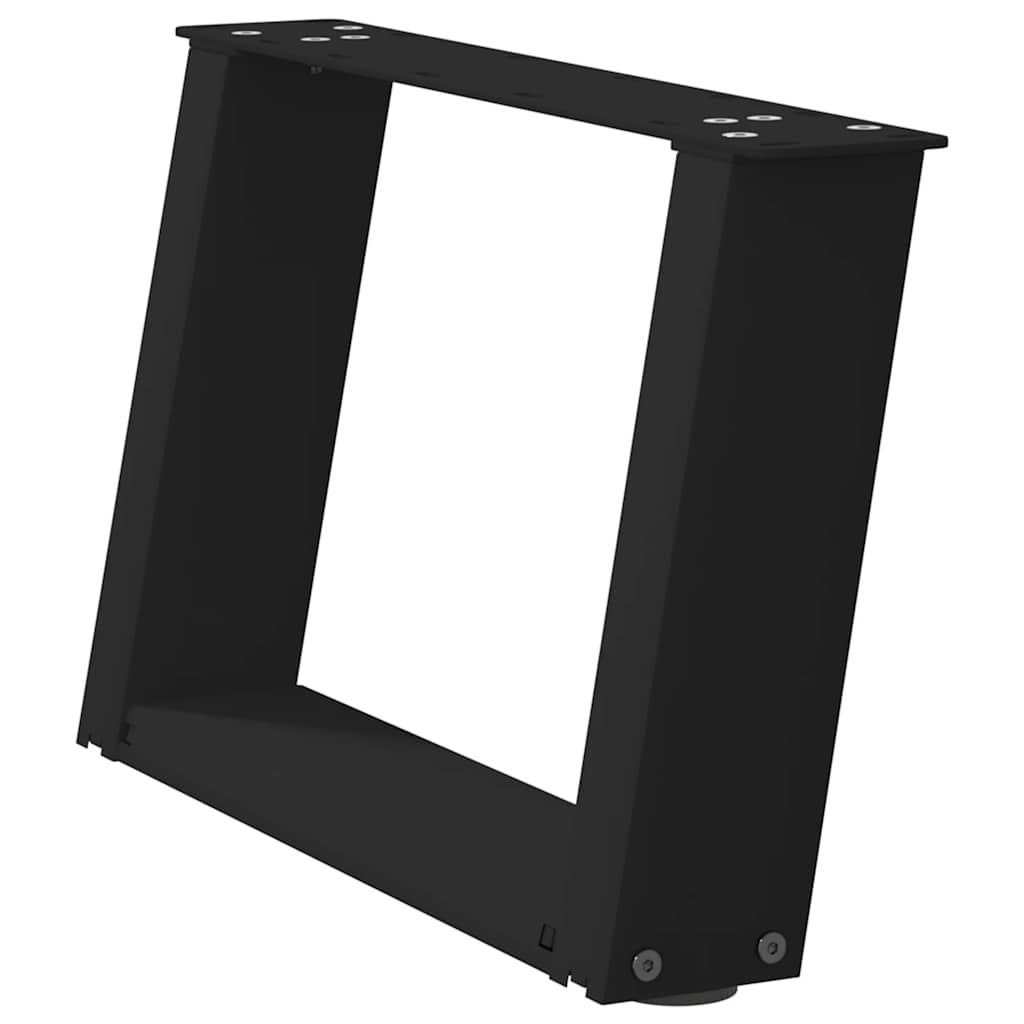 Vidaxl Nogi Do Stolika Kawowego, 2 Szt., Czarne, 40X(30-31) Cm, Stal