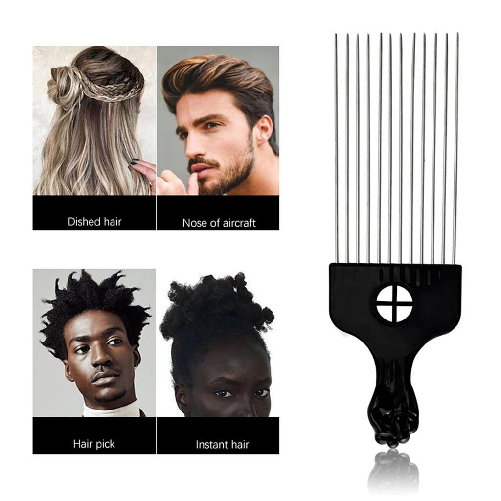 Big Hair Oil Head Big Back Style Comb Hair Tail Needle Comb Professional Afro Pick Hair Comb Salon Comb Insert Comb Fork Comb