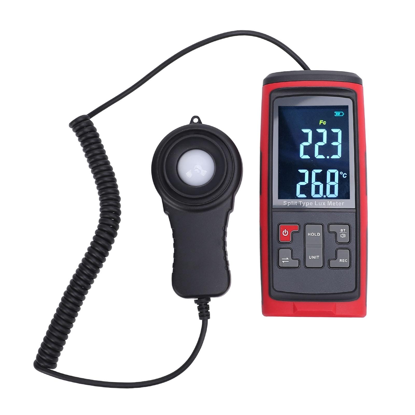 

Цифровой люксметр Высокоточный детектор яркости света Ручной тестер светового потока для