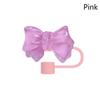 Cute Bow 10Mm Straw Cap Covers For Stanley Tumbler Cup Accessories Silicone Straw Cap Reusable Dust-Proof Straw Tip Protection