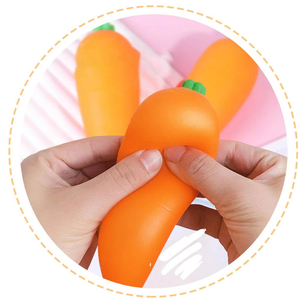 Dumpling Squishy Games Giant Stress Toy Vegetable Sausage Carrot Sensory Squish For Teens Kids Adults