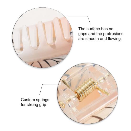 Hair Claw Butterfly Design Back Head Hair Clip Anti-slip Teeth Strong Grip Shark Hair Clip Lightweight Versatile Hair Accessory