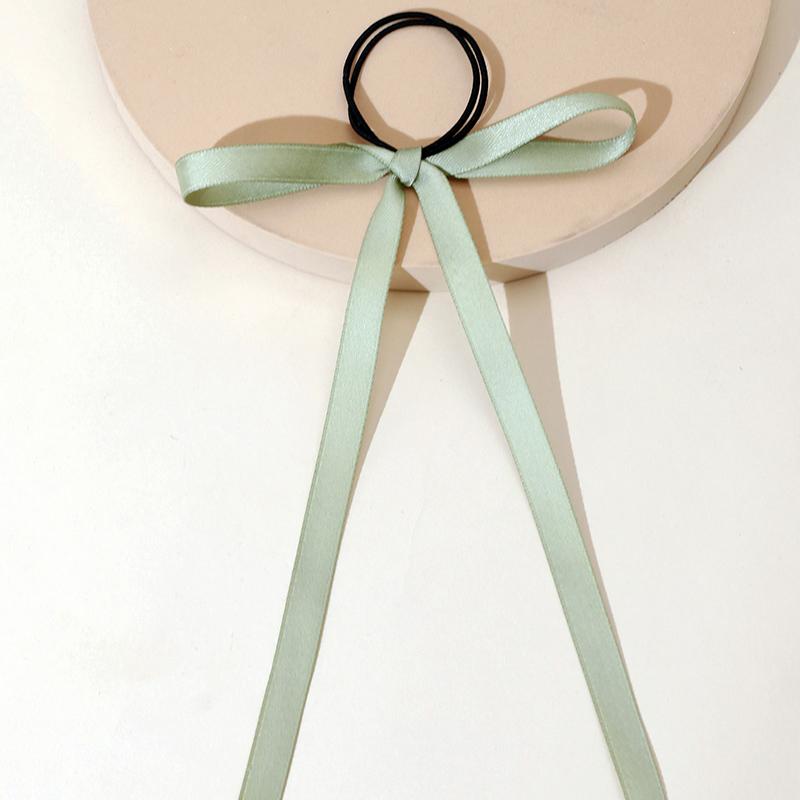 

Lystrfac Однотонные ленточные резинки-скранчи для женщин и девочек, эластичная резинка для волос, аксессуары для волос, резинка для волос, простой головной убор