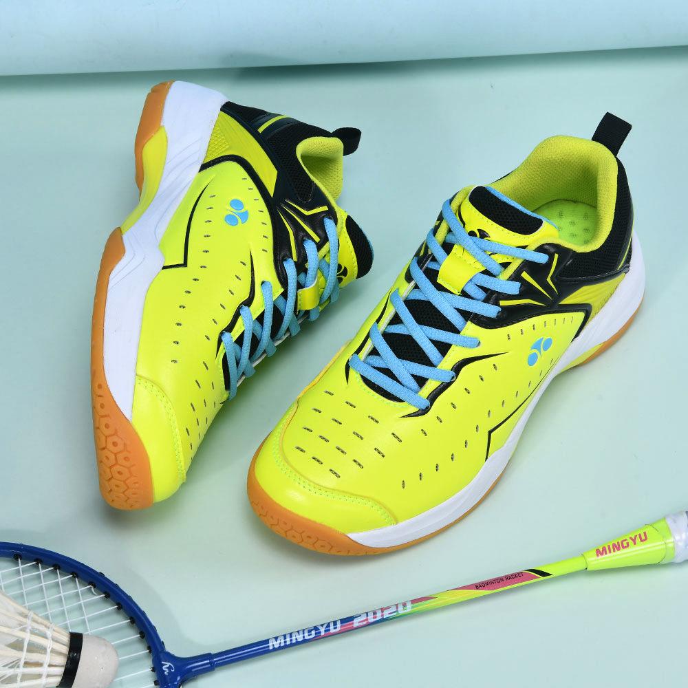 

Новая износостойкая и нескользящая спортивная обувь для бадминтона, парная обувь для бадминтона, спортивная обувь из Цюаньчжоу 45 флуоресцентный зеленый