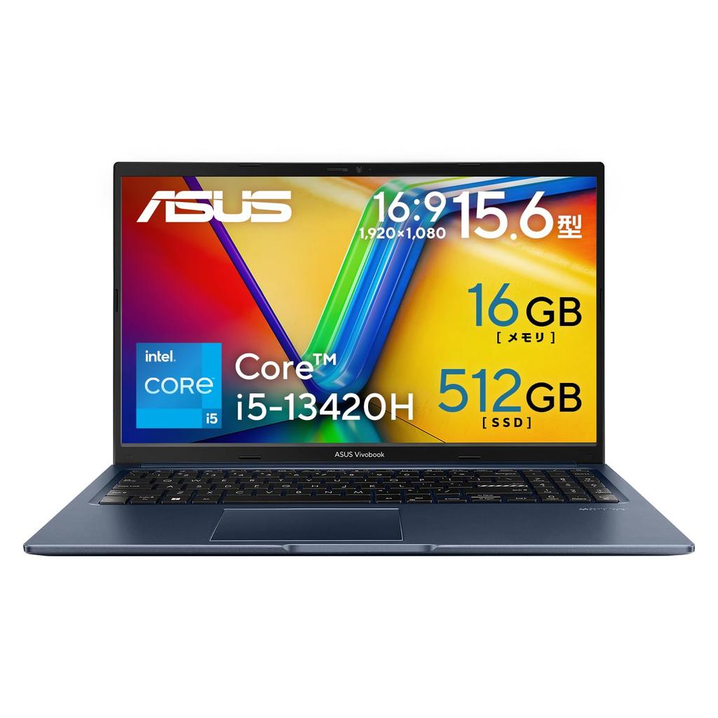 ASUS Vivobook 15 X1502VA Intel Core i5 16GB 512GB Windows Run Includes PC Game Pass Quiet Laptop, 15.6-inch, 13420H, Memory, SSD, 11, 8.9-Hour Time,