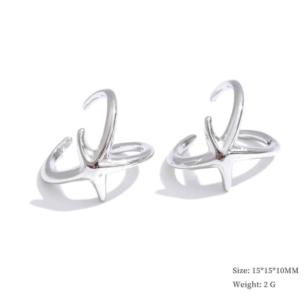 Yhpup Stainless Steel Adjustable Ear Bone Clip Earrings Arrivals Platinum Plated Popular Charming Chic Accessories Wholesale