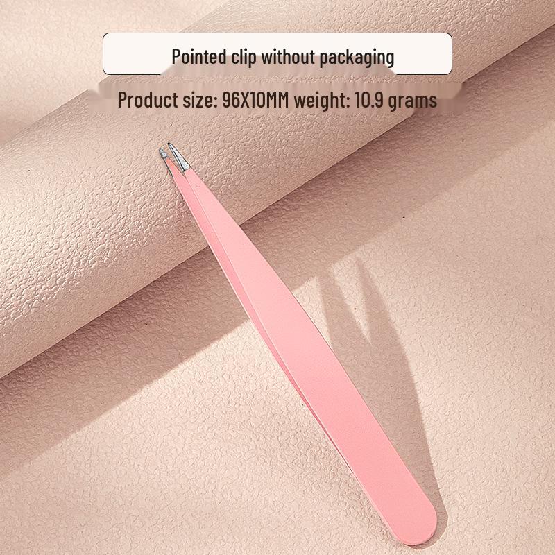 Stainless Steel 96-Piece Eyebrow & Beard Tweezers Set with Double Eyelid Stickers