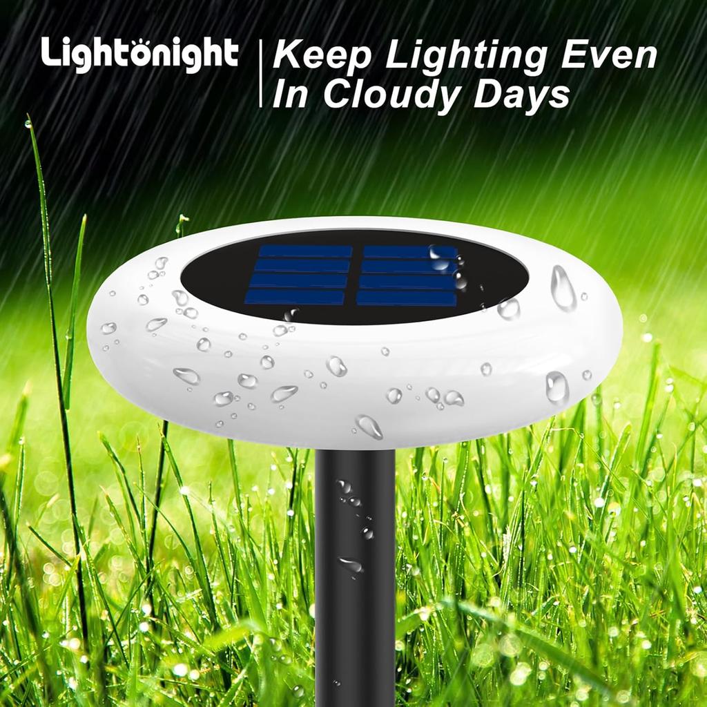 Colorful Solar Colorful Solar Lights Outdoor, Color Changing Solar Lights with Remote, Colorize Pathway Lights Solar Garden Lights for Landscape