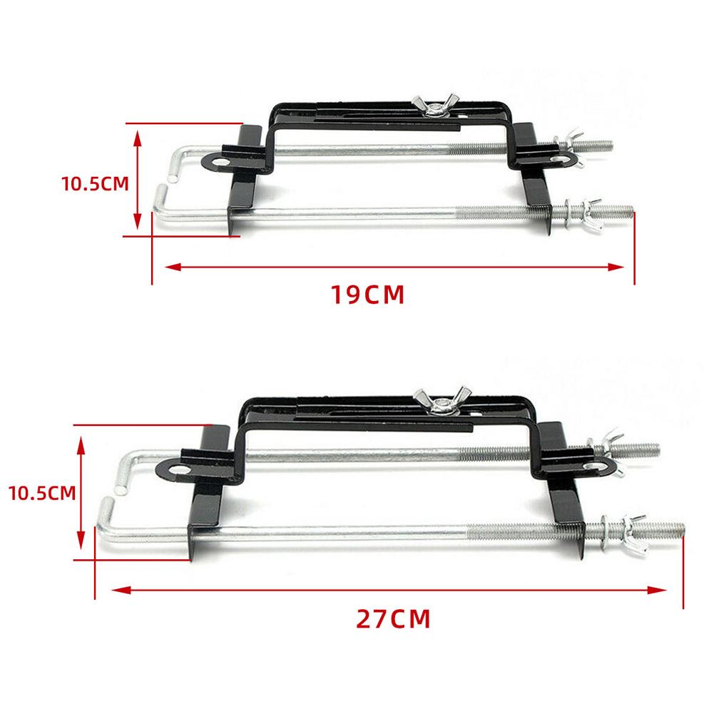 Adjustable Bracket Holder Corrosion Resistance Crossbar Battery Holder Rust Proof Battery Rack Thickened for Yacht Truck