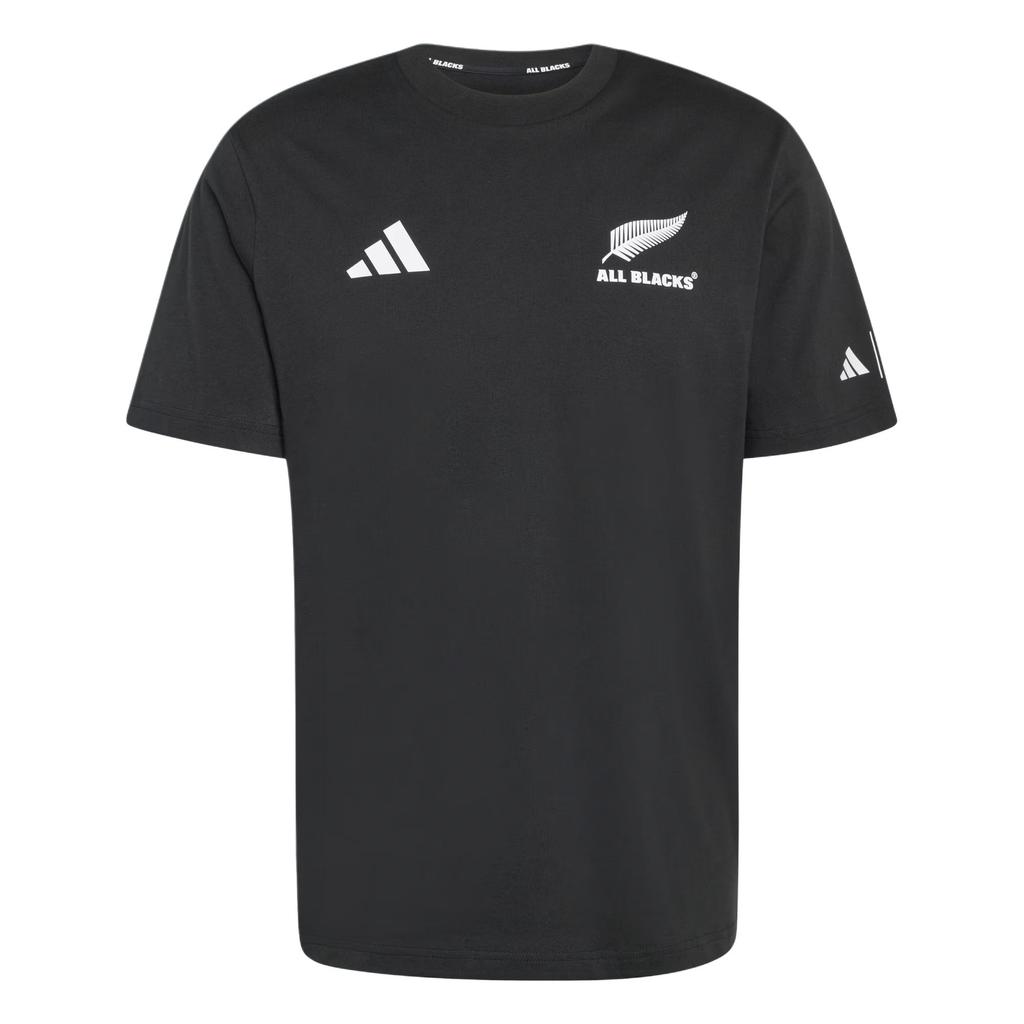 Adidas X Marvel Collaboration Rugby FW25 All Blacks Rugby Crew Neck Pullover Knit Short Sleeve T-Shirt Men Tops JV9968