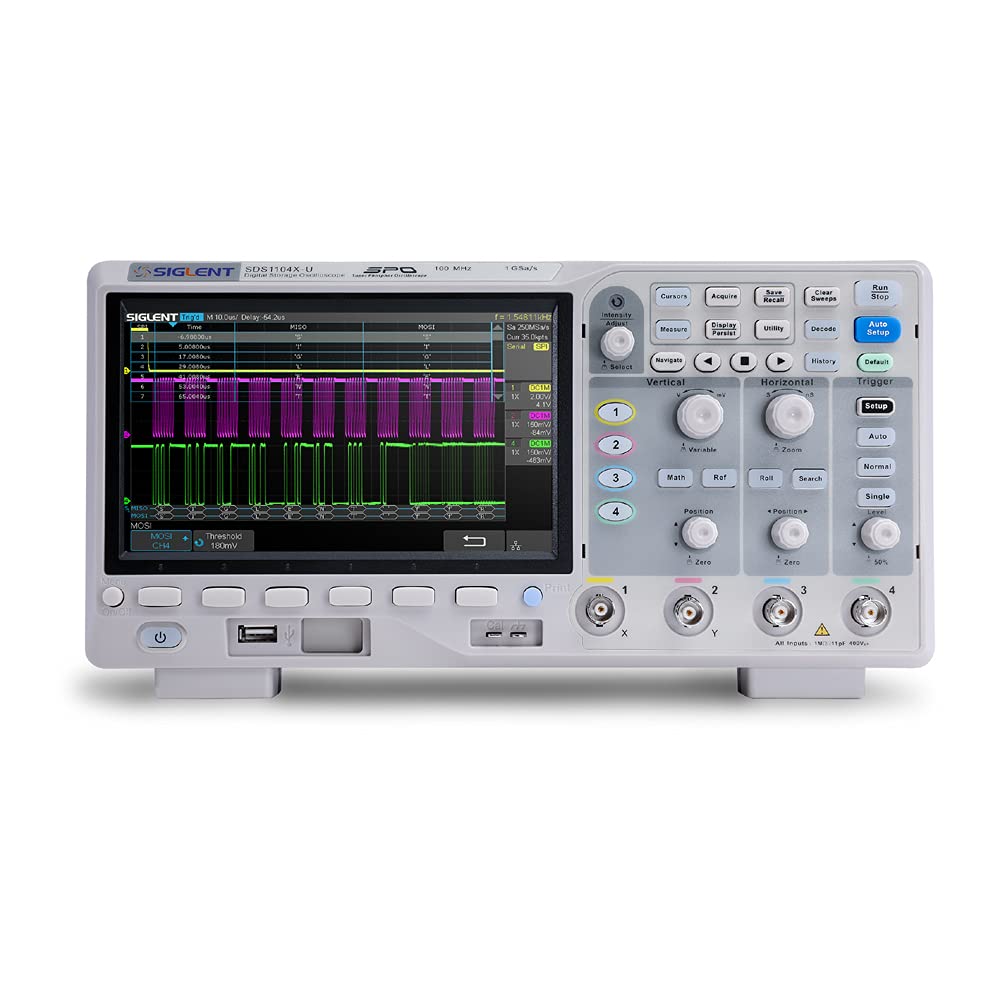 

Осцилограф SIGLENT Super Phosphor Light Gray 100 МГц 4 канали Японський імпорт SDS1104X-U [Звичайний продукт]