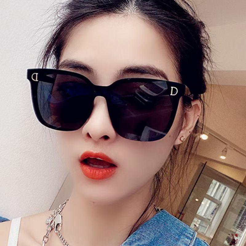 Unisex Korean Fashion Street Style Large Frame Anti-UV Sunglasses