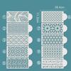 Fondant Cake Mesh Stamps Stencils Embossing for Decorating Tool Plastic Spray Mold Cake Lace Border Painting Wedding Party Decor