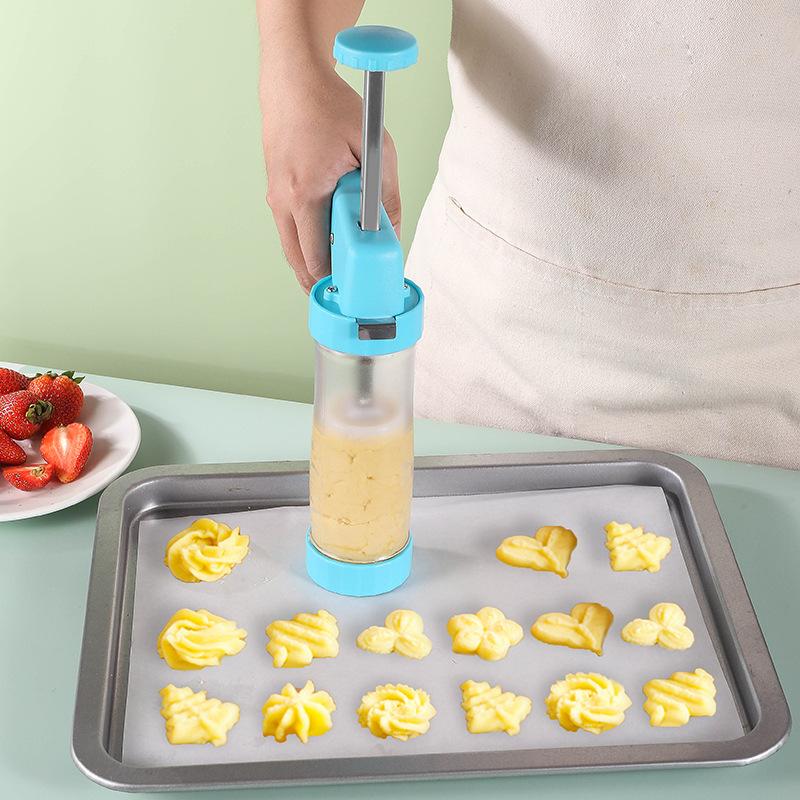 23Pcs Cookie Press Icing Decorator Plastic DIY Cake Cream Decor Making Machine Nozzles Mold Biscuit Maker Kitchen Baking Tools