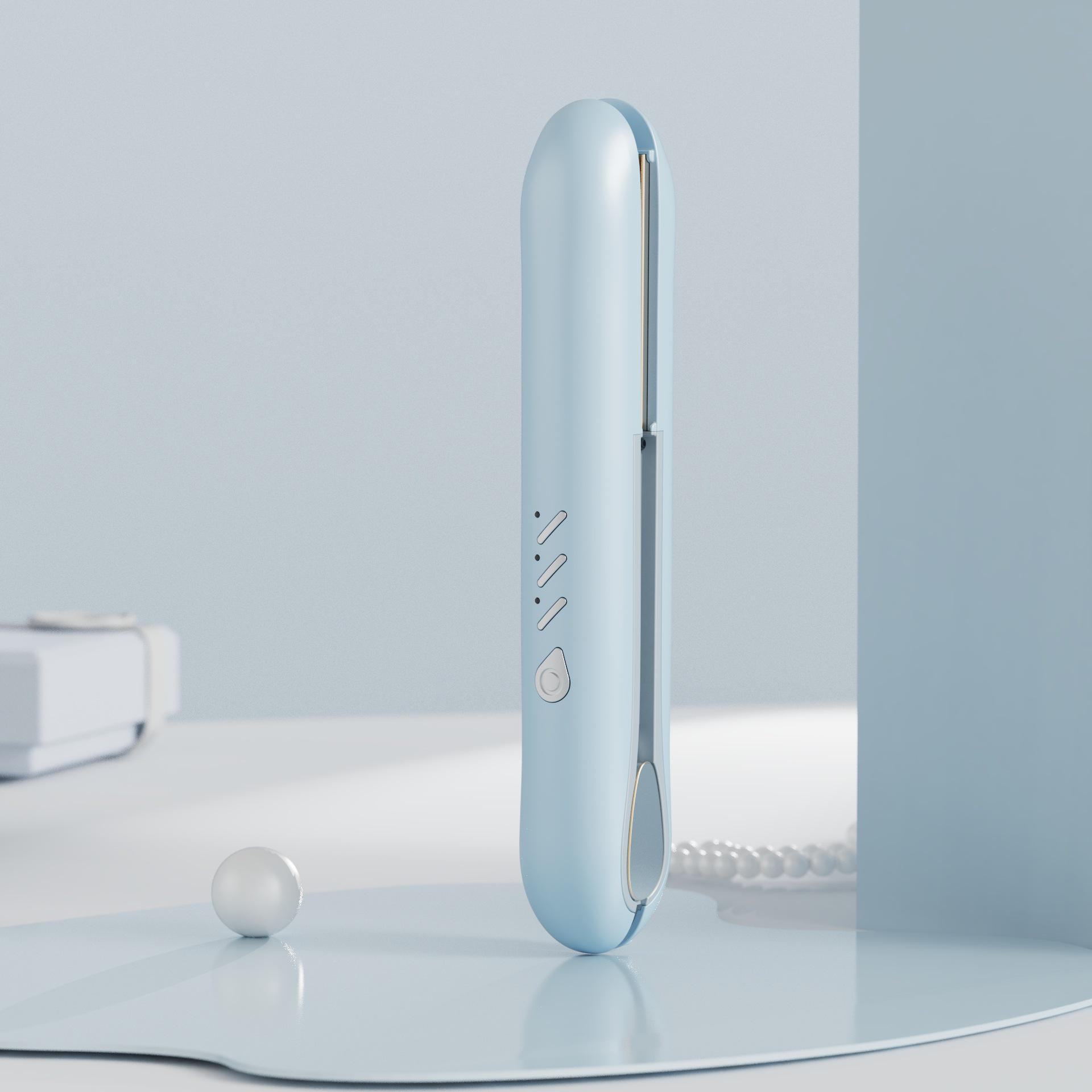 

«Портативный мини-выпрямитель для волос и щипцы для завивки волос двойного назначения, не наносящий вреда волосам»