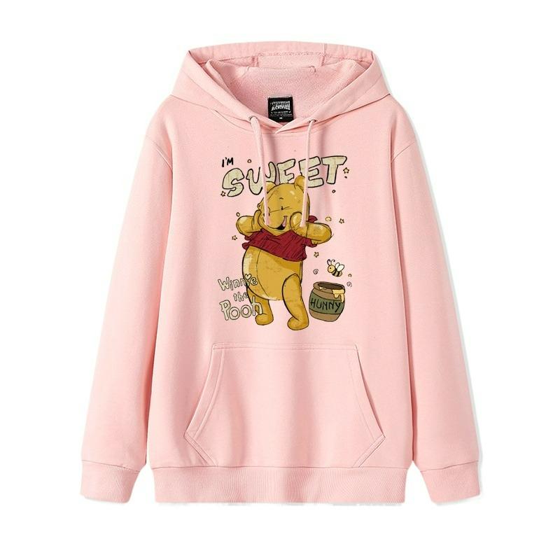 Winnie The Pooh Hoodie Pullover Women's Disney Clothes 202 New Winnie The Pooh Autumn and Winter Couples Casual Versatile Coat