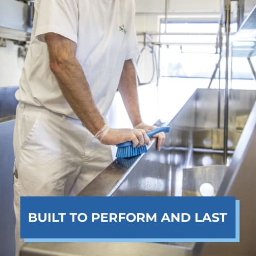 Vikan Short Handle Brush, Hard, Green, #4192, 380239