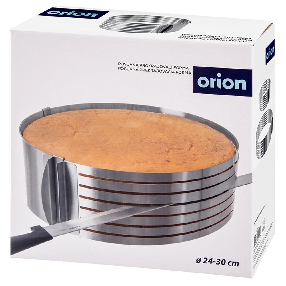 Obręcz opaska do krojenia biszkoptu regulowana stalowa 24-30cm ORION 120039