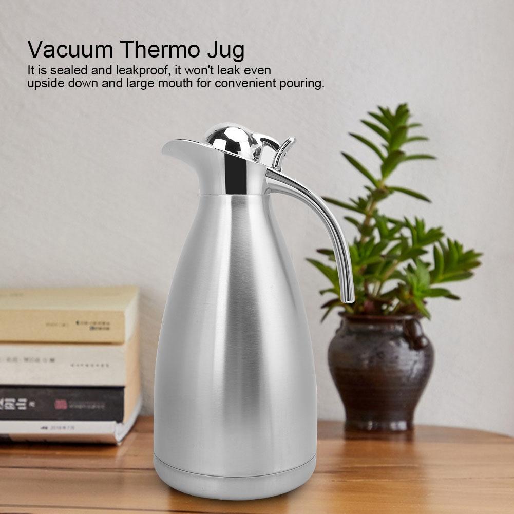 2L Stainless Steel Household Water Coffee Bottle Vacuum Insulated Thermo Jug Pot