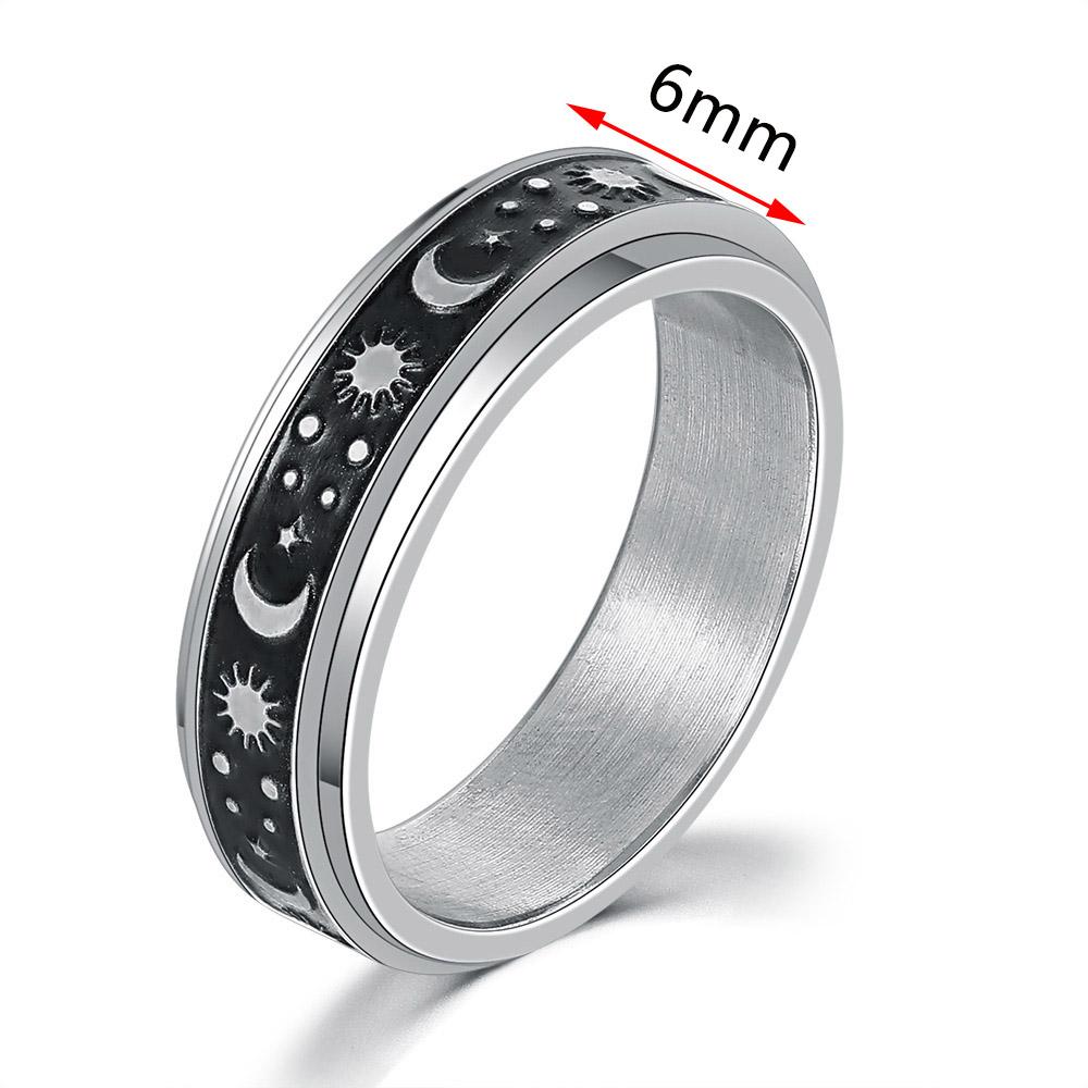 Anxiety Ring Figet Spinner Rings For Women & Men Stainless Steel Rotate Freely Spinning Anti Stress Accessories Jewelry Gifts