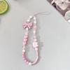 Cartoon Butterfly Bow Phone Chain Candy Colored Phone Wrist Strap Bag Pendant  Phone Accessories