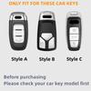 Carbon fiber pattern Car Remote Key Cover Case Holder shell Fob For New A3L A4L A5 A6L A7L Q4 e-trom Q5 Q6 Q7 Q8 S4 S6 S7