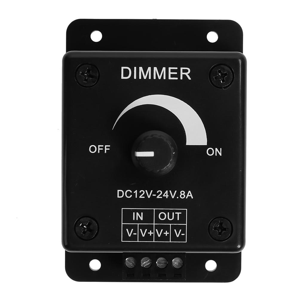 Dimmer DC 12V 24V LED Dimmer Switch 8A Plast 30A 360W Regulator Adjustable Controller For LED Strip Light Light Modulator Lamp
