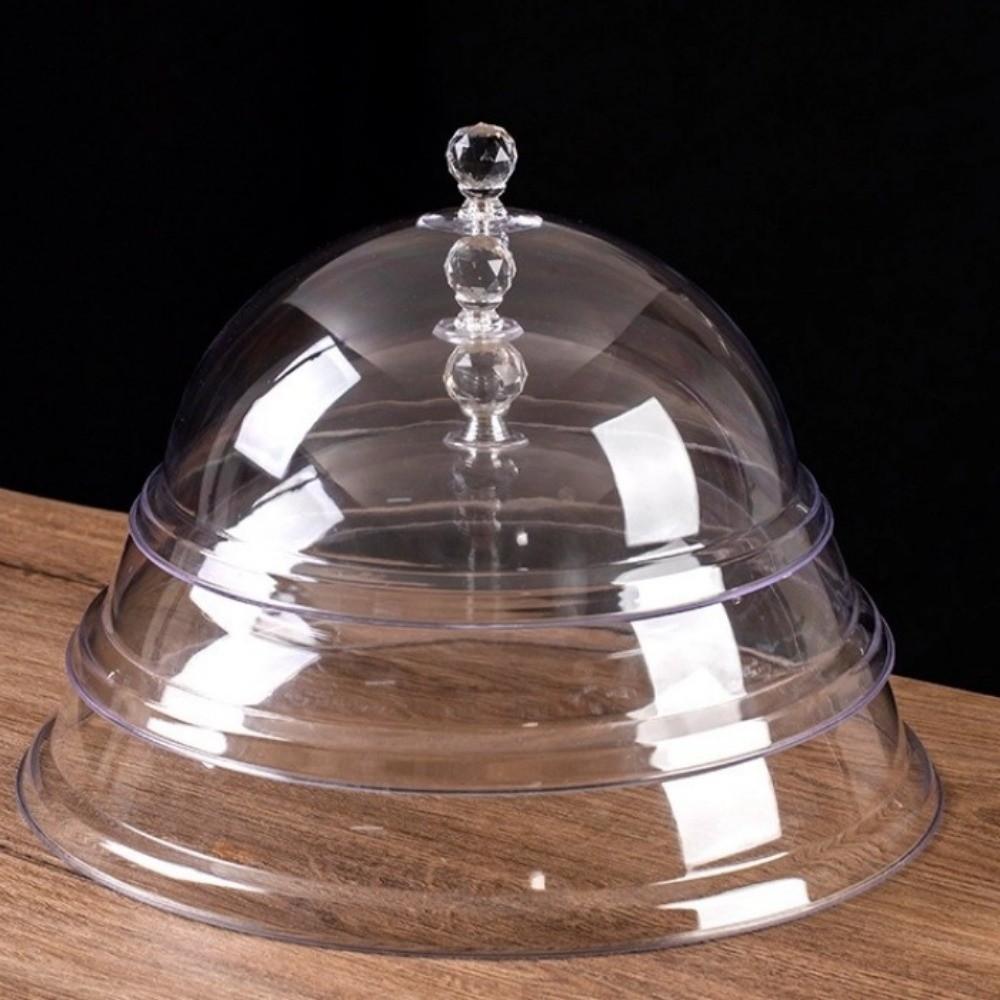 with Lid Cake Dome Plate PVC Cake Stand New Food Display Tray  Dessert Storage