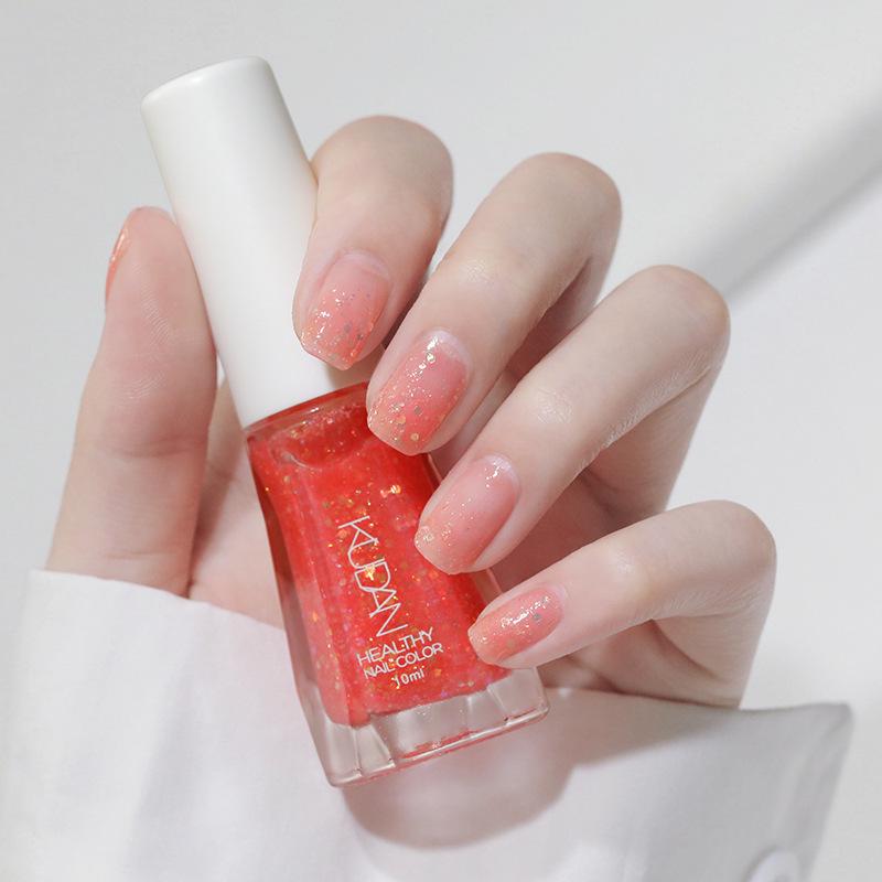 Water-based Peelable Odorless Quick-Dry Nail Polish Top Coat & Strengthener