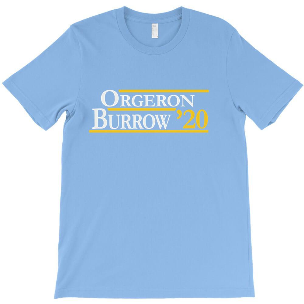 Orgeron und Burrow für Dunkles T-Shirt Günstig Mann Kurzarm Rundhalsausschnitt