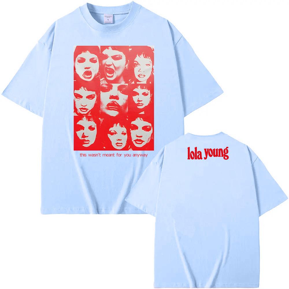 LOLA YOUNG T Shirt Aesthetic HighQuality Tee-shirt RopaMujer O-neck Clothing Graphic Printing Casual Retro Singer -Style Tshirt