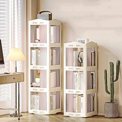 Rotating Bookshelf Storage Rack Children Library Living Room Multi-Layer Locker Solid Wood Bookcase Tall Hogar Modern Furniture
