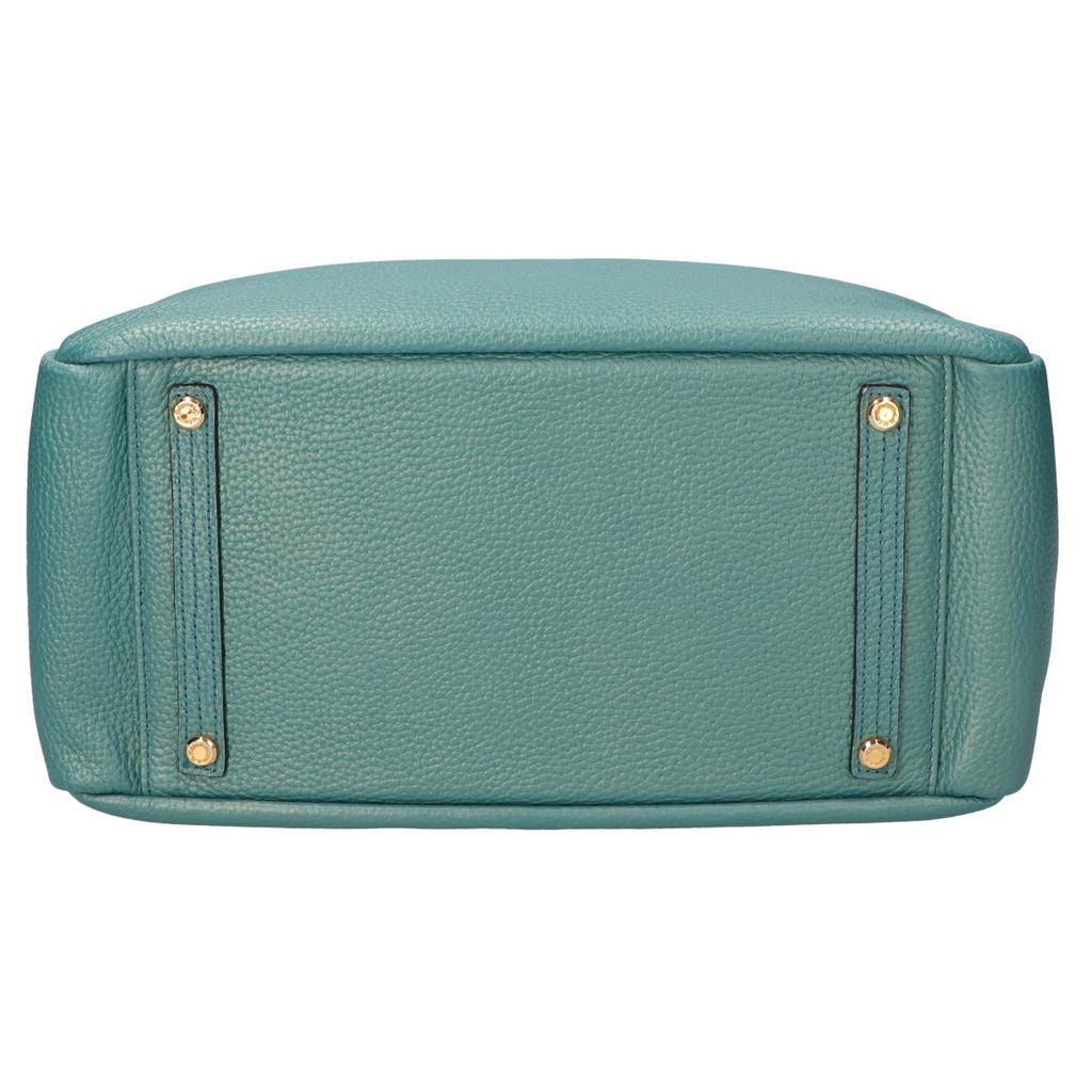 A.D.M.J. Accessoires De Mademoiselle Shrink Leather Tote Bag greenUsed