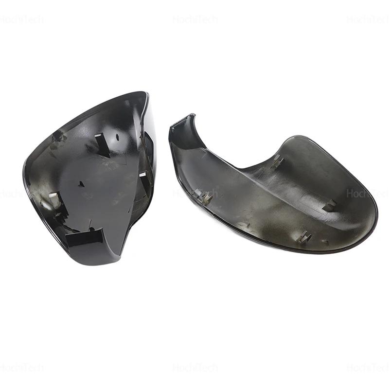 Car ABS Side Door Mirror Cover for Seat Ibiza MK3 6L 2002-2008 Horn Bright Black Auto Exterior Sides mirror Cover With Tool